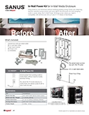 SA-IWBIWP1 In Wall Power Kit for In Wall Media Enclosure Cover